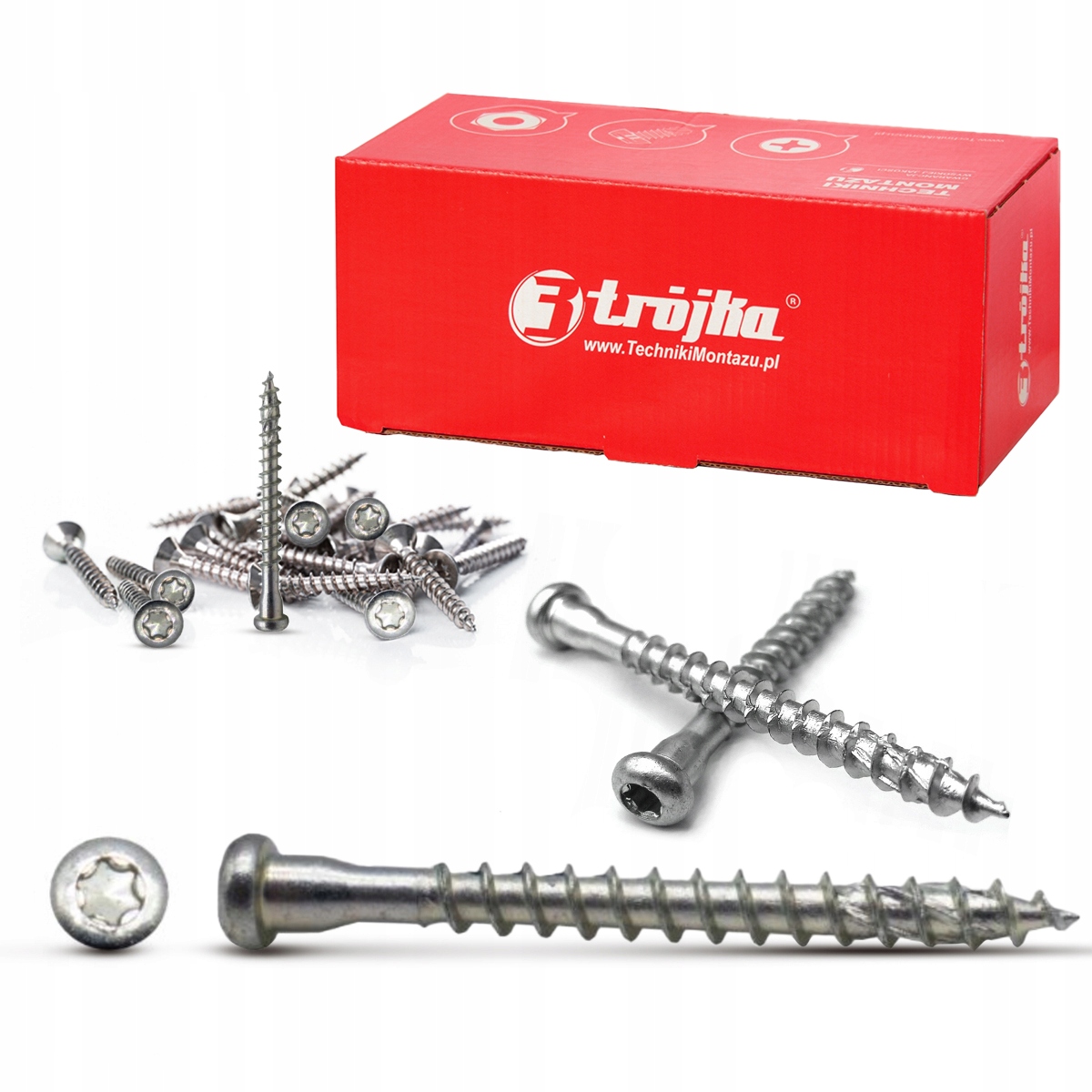Tri skrutky do dreva 5 x 40 mm 250 ks.